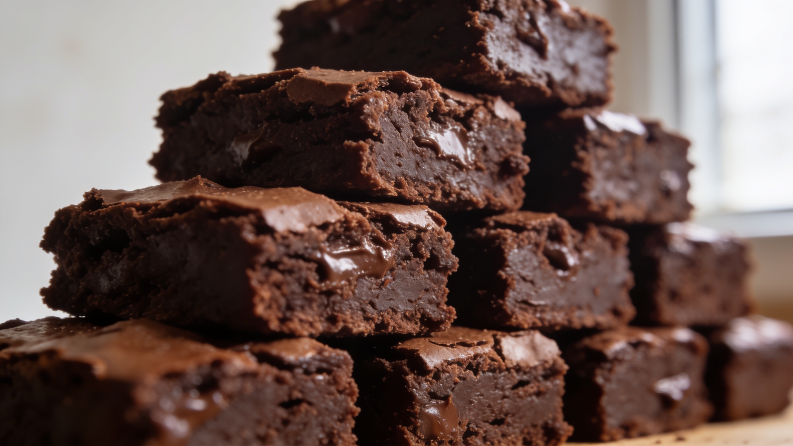 Fudgy lunchbox brownies cut into squares, perfect for school treats