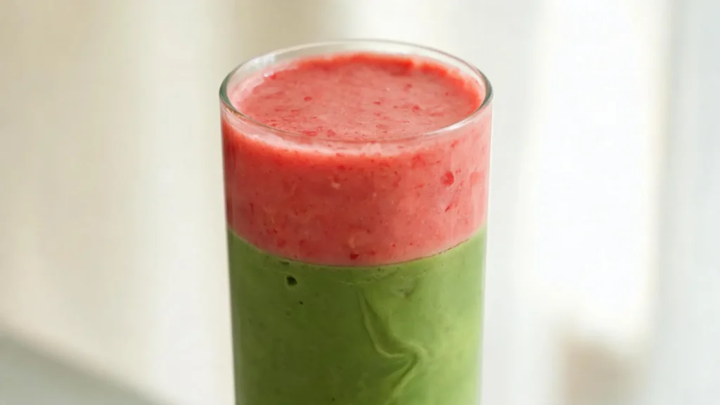 Strawberry Matcha Layered Smoothie recipe main photo