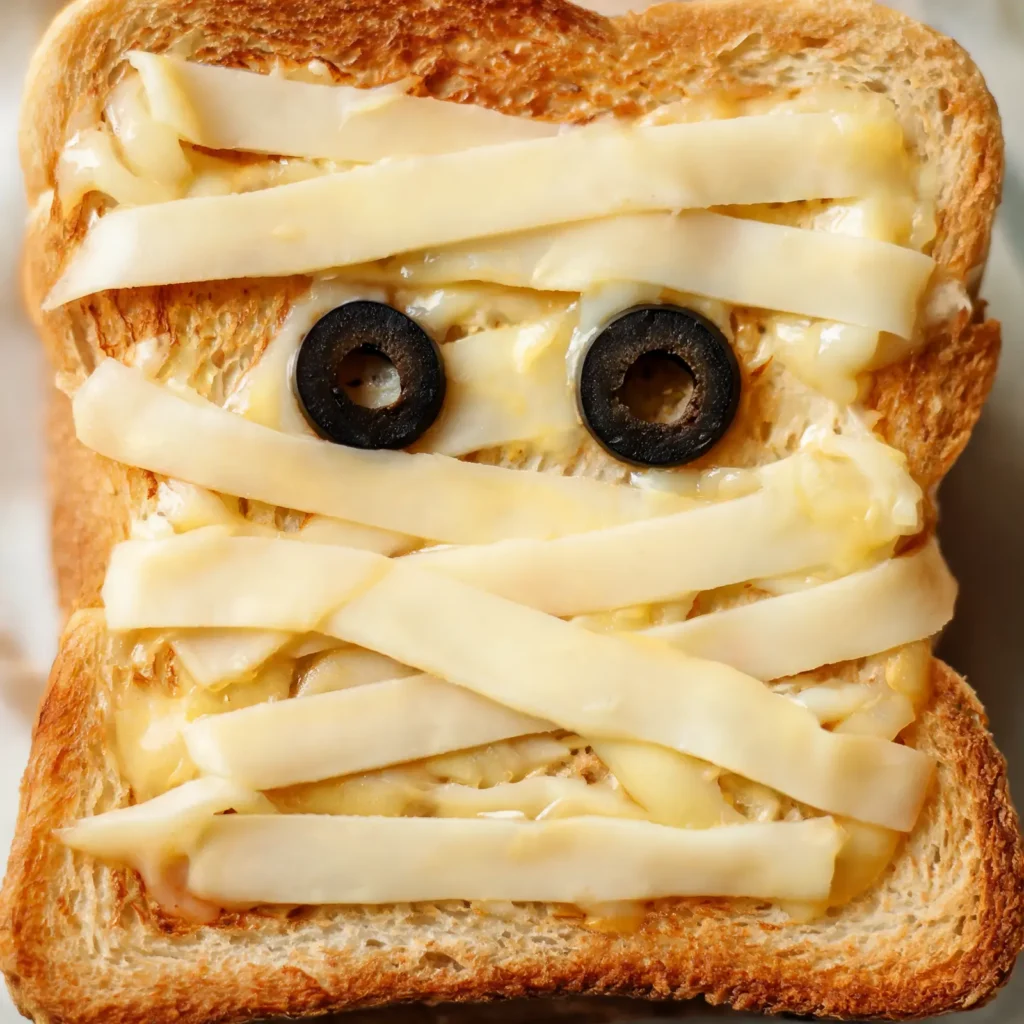 Home Halloween Mummy Pizza Toasts