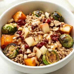 Harvest Grain Bowl with Roasted Vegetables finished dish